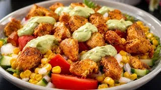 Miniature : La Salade d'Été Parfaite 😍 Fraîche, Healthy et Riche en Protéines ! 🥗 