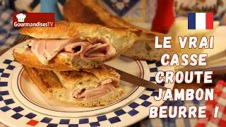 Miniature : Le VRAI CASSE-CROUTE JAMBON-BEURRE avec du vrai jambon et beaucoup de beurre ! sur Gourmandises TV