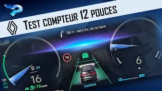 Miniature : Test du compteur 12 pouces de Renault 2022 - 2024
