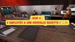 Miniature :  Nouvelle recette & embauche de 2 employés ! Mon resto prend vie ! JOUR 4 🔥Wrap House Simulation
