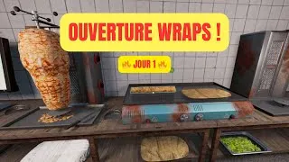 Miniature : OUVERTURE DU RESTO WRAP 🌯 - Wrap House Simulation JOUR 1 (Gameplay FR sans voix)