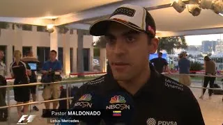 Miniature : F1 2015 Abu Dhabi GP Pastor Maldonado Interview