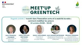 Miniature : Regards Croisés : Investir dans l'innovation verte et la mobilité durable