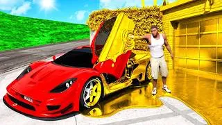Miniature : TOUT CE QUE JE TOUCHE SE TRANSFORME EN OR SUR GTA 5 ! (On devient riche)