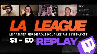 Miniature : LA LEAGUE JDR : le premier jeu de rôle de basket | S01 e00 (intro du jeu + création des persos) 🎲🏀