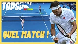 Miniature : LE MATCH DE L'ANNÉE SUR TOPSPIN 2K25 ! (TOPSPIN 2K25)