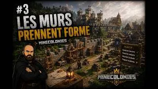 Miniature : MineColonies #3 - 4 maisons et une montagne déplacée ! | Utopia City s'agrandit