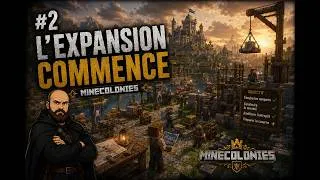 Miniature : Terraforming massif et expansion de la colonie ! | MineColonies #2