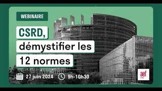 Miniature : CSRD : Démystifier les 12 normes