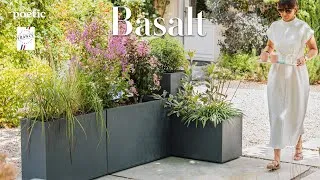 Miniature : Basalt, une gamme complète de bacs, murets et jardinières à double paroi isolante – Poétic