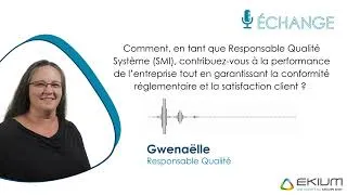 Miniature : Podcast Apports métiers 2026 : Gwenaëlle, Responsable Qualité