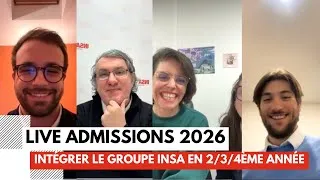 Miniature : [LIVE ADMISSION 2026] Rejoindre le Groupe INSA en 2/3/4ème année post BAC