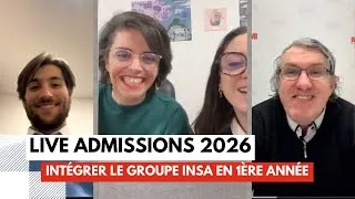 Miniature : [LIVE ADMISSION 2026] Rejoindre le Groupe INSA en 1ère année post BAC