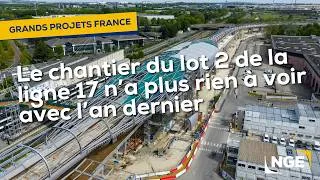 Miniature : 👀 Spoiler : le chantier du lot 2 de la ligne 17 n’a plus rien à voir avec l’an dernier