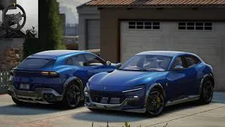 Miniature : GTA 5 | Uber 2023 Ferrari Purosangue (Animated Mirrors) - Moza R3