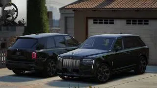 Miniature : GTA 5 | Uber 2025 Rolls-Royce Cullinan Series II Black Badge (Animated Statue) - Moza R3