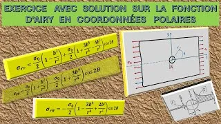 Miniature : Exercice avec solution sur la fonction d’Airy en coordonnées polaires