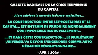 Miniature : Francis Cousin : Gazette radicale de la crise terminale du Capital - Avril 2026