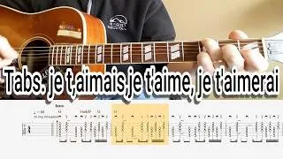 Miniature : Francis Cabrel - je t'aimais, je t'aime, je t'aimerai. [ Guitare Tabs ]
