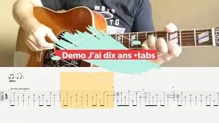 Miniature : J'ai dix ans.🎵 Tab + Tuto guitare (cover).🎸