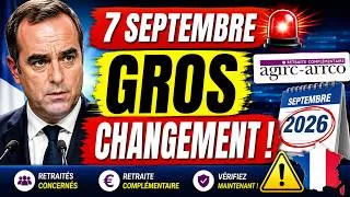 Miniature : ⚡️IL Y A 5 MIN ! URGENT Retraite Agirc-Arrco : D’ÉNORMES Changements Dès le 7 Septembre 2026 !