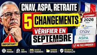 Miniature : CNAV, ASPA, Retraite : 5 Changements Que les Retraités Algériens en France Doivent Vérifier !