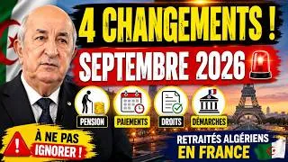 Miniature : 💶 RETRAITÉS ALGÉRIENS EN FRANCE : Pension, Droits, Paiements… 4 Changements en Septembre 2026