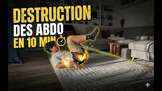 Miniature : Détruis tes abdos en 10 min avec cette routine : objectif abdo visible ventre plat