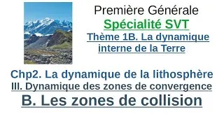 Miniature : 1ere Spé SVT - Collision de plaques continentales - Subduction continentale
