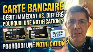 Miniature : Carte bancaire debit immédiat et differé , pourquoi une notification de paiement ?