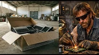 Miniature : TI-99/4A HS abandonné dans un carton, Texas réparation