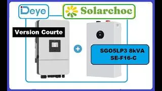 Miniature : DEYE triphasé 8 kVA & Sa batterie Lithium (Version courte)