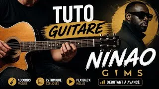 Miniature : Tuto guitare - Ninao de Maître Gims - Accords de la chanson SOLm - DOm - FAsus - Rythmique perso.