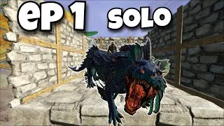 Miniature : Ma Première Aventure ARK en SOLO | Ark PvP 🍭