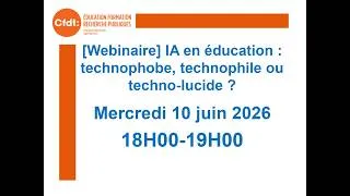 Miniature : [Webinaire CFDT] L'IA en éducation : conséquences et risques.