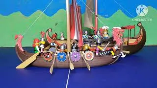 Miniature : Vikings vs Romains | Stop Motion playmobil | bataille navale
