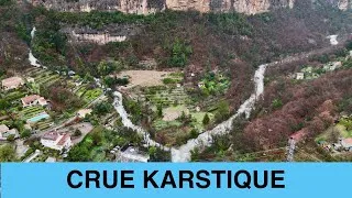 Miniature : Hydrogéologie - Crue karstique au Figueret