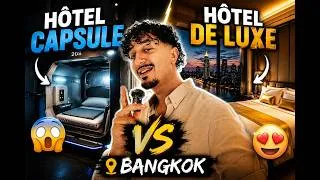 Miniature : J’ai testé un hôtel capsule à 5€ VS un hôtel de luxe à Bangkok… lequel vaut vraiment le coup ? 🇹🇭