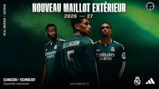 Miniature : 🔥 Nouveau maillot extérieur du Real Madrid 2026/27 dévoilé ! Il est magnifique