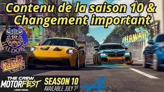 Miniature : TCM Contenu de la saison 10 & Changement important ! The Crew Motorfest  #tcm #thecrewmotorfest