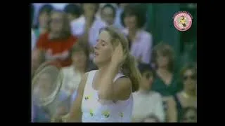 Miniature : 1980 Wimbledon Ladie's draw highlights : E. Goolagong, Hana Mandlikova, Chris Evert, Tracy Austin