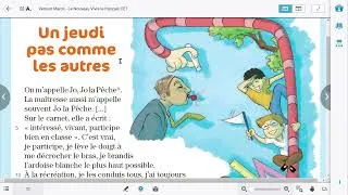Miniature : Un jeudi pas comme les autres(Le nouveau vivre le français CE1)Lecture + Compréhension
