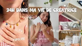 Miniature : 24H dans ma vie d'artiste 🌸 Préparation de commandes + papotage 🌿📦