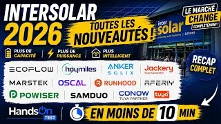 Miniature : Intersolar 2026 : Toutes les nouveautés ! EcoFlow, Hoymiles, Anker SOLIX, Jackery, Marstek...