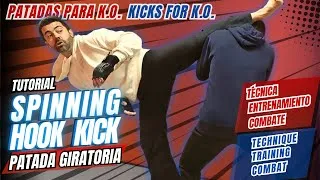 Miniature : COMO HACER una PATADA GIRATORIA en COMBATE. TUTORIAL para Kickboxing, Taekwondo, Karate, MMA ...