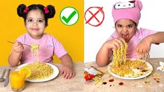 Miniature : Les règles à table : BONNE vs MAUVAISE manière 
