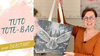 Miniature : TUTO TOTE BAG avec fond I en panneau Jacquard simple et rapide !