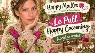 Miniature : Pull Happy Cocooning #crochet #tutocrochet