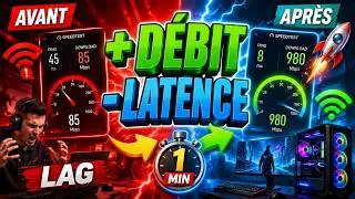 Miniature : 🚀Comment Améliorer sa Connexion Internet sur PC en 1MIN !