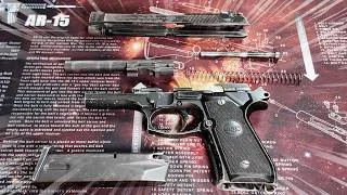 Miniature : Je DÉMONTE le PAMAS G1 !  #Beretta M92F